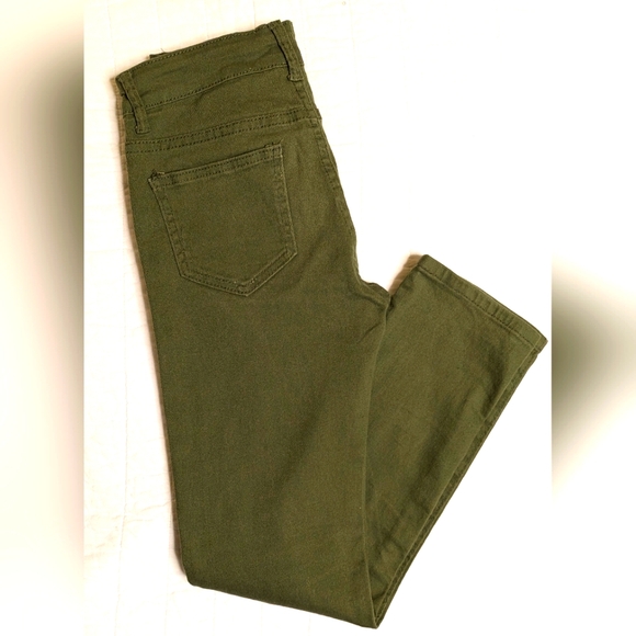 Fredd Marshall Distressed Skinny Jeans, boys size 12, army green color - Picture 3 of 6